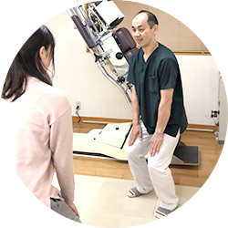 痛みの改善を早めるセルフエクササイズを指導